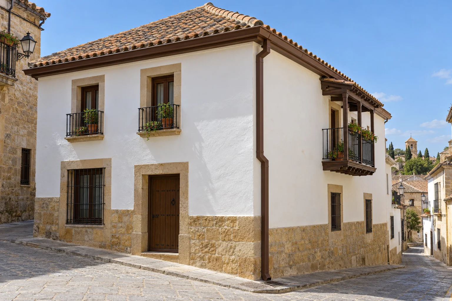 Canalones en Úbeda: medir los apoyos antes de escoger la solución